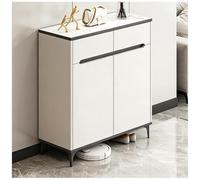 Scarpiera per ingresso Scarpiera con cassetti Scarpieras a scomparsa stretta con ripiani regolabili Scarpieras moderna a 6 ripiani indipendente per ingresso e soggiorno,Bianca,60×32×100cm