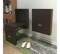 Scarpiera pieghevole da parete, sgabello salvaspazio per ingresso, sedia pieghevole invisibile per corridoio, comoda seduta pieghevole