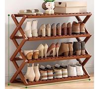 Scarpiera pieghevole, design verticale salvaspazio per casa, porta, corridoio, balcone, camera da letto, robusta e compatta (68 x 25 x 50 cm)