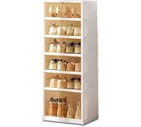 Scarpiera Pieghevole Impilabile A 6 Ripiani Antipolvere Traspirante 120x37x51cm