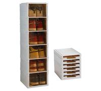 SCARPIERA PIEGHEVOLE IMPILABILE E COMNINABILE A 6 RIPIANI ANTIPOLVERE 105X34X25