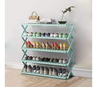 Scarpiera pieghevole in bambù, multistrato, nessuna installazione richiesta, soluzione salvaspazio per l'organizzazione domestica