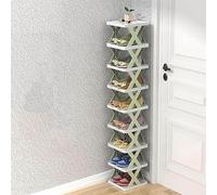 Scarpiera pieghevole - Organizer verticale multistrato salvaspazio per ingresso, camera da letto, soggiorno - Scaffale creativo a torre, 2 ripiani