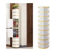 Scarpiera rotante per piccoli spazi, scarpiera verticale, scaffale stretto per scarpe, armadio compatto per scarpe, design salvaspazio