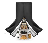 Scarpiera Rotante Tower Cover Tessuto Oxford per Protezione Scarpe e Rack