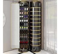 Scarpiera rotante verticale girevole a 360° per uso domestico, salvaspazio, elegante, espositore per scarpe (colore: colore)