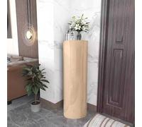 Scarpiera Rotante Verticale Scarpiera Cilindrica Girevole Mobiletto Moderna Torre Portascarpe Indipendente Scarpiera Autoportante Con Ripiani Aperti Ingresso Soggiorno Guardaroba (Giallo, 120*33cm)