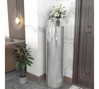 Scarpiera Rotante Verticale Scarpiera Cilindrica Girevole Mobiletto Moderna Torre Portascarpe Indipendente Scarpiera Autoportante Con Ripiani Aperti Ingresso Soggiorno Guardaroba (Argento, 120*33cm)