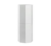 Scarpiera rotonda a 3/6/9 ripiani, in metallo, girevole, scarpiera moderna Lazy Susan, scarpiera girevole per spazio sottile, per l'ingresso Zapatero (bianco, 35 x 86 cm)
