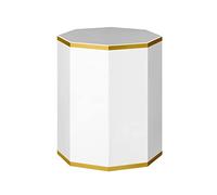 Scarpiera rotonda creativa girevole a 360°, stile nordico, stile moderno, scarpiera in metallo per ingresso, ingresso Zapatero (bianco, 3 livelli)