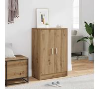 vidaXL Scarpiera Rovere Artigianale 60x35x92 cm in Legno Multistrato, Mobile per Scarpe, mensola per Scarpe, Porta Scarpe, Armadio per Scarpe
