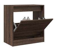 Scarpiera Rovere Marrone 60x34x63,5 cm in Legno Multistrato