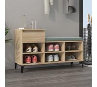 vidaXL Scarpiera Rovere Sonoma 102x36x60 cm in Legno Multistrato