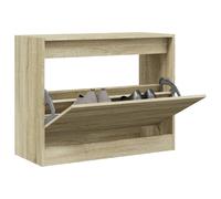Scarpiera Rovere Sonoma 80x34x63 cm in Legno Multistrato