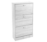 SCARPIERA SALVASPAZIO 3 ANTE DOPPIE VERTICALE SCARPE BIANCO LEGNO 1156324 cm