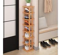 Scarpiera salvaspazio in bambù per piccoli spazi, impilabile, per armadio, ingresso, corridoio, elegante soluzione per riporre le scarpe in legno