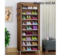SCARPIERA SALVASPAZIO IN TNT TESSUTO 9 RIPIANI MOBILE PER SCARPE 60X30X160 CM