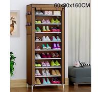 SCARPIERA SALVASPAZIO IN TNT TESSUTO 9 RIPIANI MOBILE PER SCARPE 60X30X160 CM