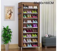 SCARPIERA SALVASPAZIO IN TNT TESSUTO 9 RIPIANI MOBILE PER SCARPE 60X30X160 CM
