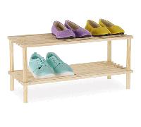 SCARPIERA SALVASPAZIO INGRESSO LEGNO PANCA 2 RIPIANI SCAFFALE MOBILEPORTA SCARPE