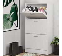 Scarpiera Salvaspazio Slim Portascarpe in Legno Melaminico con 3 Ante a Ribalta e Doppia Profondita' Dimensioni 60 x 24 x 120 cm Per una casa moderna e in continuo movimento è opportuno puntare su una