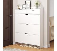 Scarpiera Salvaspazio Slim - Scarpiere Moderne Design - Grande capacità Contenitore - Design Nascosto Shoe Cabinet per Soggiorno, Balcone e Ingresso Spazi Piccoli,with Drawers;l:80cm/31in