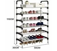 Scarpiera scaffale 6 Ripiani Salvaspazio Ordina Arredo Uomo Donna 110X30X56CM
