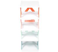 Scarpiera Scaffale Multi Livello in Plastica, Pieghevole, Antiscivolo | Salvaspazio per Armadio, Struttura e Portante, Uso Quotidiano, Design Delicato e Ordinato
