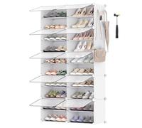 Scarpiera Scaffale Portaoggetti Modulare a 10 Scomparti Scarpiera da Ingresso