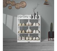 Scarpiera, scarpiera in legno composito di plastica cava, portaoggetti for scarpe, portaoggetti for la casa, scaffale for scarpe nel corridoio di casa, corridoio e angolo(4 layers 71 * 26 * 63cm)