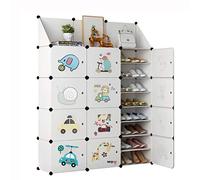 Scarpiera scarpiera organizer a torre modulare armadio scaffalatura per risparmiare spazio scarpiera scaffali per scarpe stivali pantofole scarpiera (colore: nero Dimensioni: piccolo) (bianco grande)