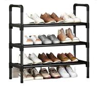 Scarpiera Scarpiera rialzata nera, piccola e semplice, scarpiera multistrato, for ingresso di casa, alloggio in affitto, scaffale for riporre le scarpe nel dormitorio(60x28x62cm)