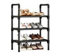 Scarpiera Scarpiera rialzata nera, piccola e semplice, scarpiera multistrato, for ingresso di casa, alloggio in affitto, scaffale for riporre le scarpe nel dormitorio(45x28x62cm)