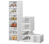 Scarpiera scatole salvaspazio richiudibile pieghevole portascarpe plastica slim