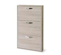 Linea Azzurra Scarpiera Serena Scarpiera Legno Nobilitato Melaminico 3 Ante e Ripiani 108x65x15cm Made in Italy per Ingresso, Soggiorno, Esterno, Camera da Letto