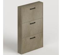 Scarpiera slim 3 ante argilla 108 cm mobile Scarpiere salvaspazio in legno