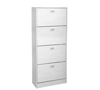 SCARPIERA SLIM 4 ANTE h1506324cm DOPPIA PROFONDITà SALVASPAZIO MODERNA BIANCA