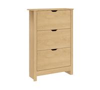 SCARPIERA SLIM HOMCOM IT837-062V01ND - Armadio in truciolato color legno con 0 porte e 3 ripiani