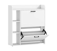 SCARPIERA SLIM HOMCOM IT837-675V00WT - in truciolare bianco con 2 porte e 0 ripiani