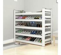Scarpiera sottile in metallo - Elegante scarpiera salvaspazio per ingresso e corridoio stretto - elegante organizer per riporre le scarpe in modo efficiente