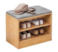 Scarpiera stretta 42 cm/60 cm, scarpiera compatta con seduta perfetta per piccoli spazi, soluzione elegante per riporre le scarpe