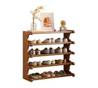 Scarpiera stretta in legno compatta salvaspazio design aperto ingresso grande stoccaggio per corridoio marrone 70,1 x 20,1 x 68,1 cm ideale per piccoli spazi