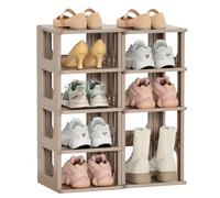 Scarpiera Stretta, Scarpiera a 10 Ripiani, Scarpiera Piccola e Stretta, Stoccaggio sottoscala, Portascarpe Impilabile, Scarpiera 24x52x58 cm, Organizzatori e contenitori per Armadio, Corridoio, Mont