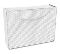 Scarpiera componibile anta ribalta Terry Harmony Bianca rattan 51 x 19 x 39 cm