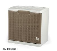 SCARPIERA TORTORA MODULARE MOD. ELEGANCE EFFETTO RATTAN IMPILABILE SALVASPAZIO