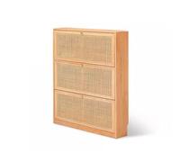 Scarpiera ultra sottile e mobiletto in stile nordico per ingresso domestico e soggiorno, design in rattan, soluzione per scarpe e corridoi