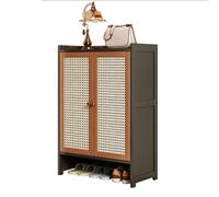 Scarpiera verticale a 7/8 ripiani salvaspazio con ripiano rimovibile per stivali, tacchi, scarpe da ginnastica, marrone, 94 cm, perfetta per piccoli spazi