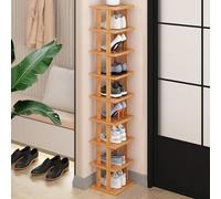 Scarpiera verticale aperta scarpiera alta e stretta per ingresso, camera da letto, sotto il letto, soluzione salvaspazio per riporre le scarpe