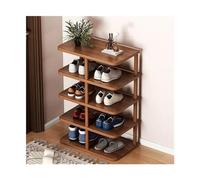 Scarpiera verticale per ingresso e camera da letto Multi strato salvaspazio Shoe nizer per 8 14 paia soluzione di archiviazione impilabile in marrone/bianco massimizza il tuo spazio!
