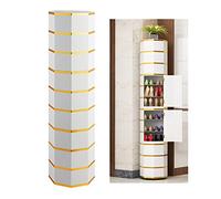 Scarpiera verticale, scarpiera girevole a 360°, torre per scarpe ad angolo, organizer per ripiano per scarpe fai da te, ripiano per scarpe salvaspazio, con porta scarpiera portatile per ingresso ( Col